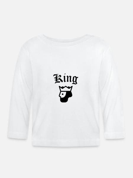 König - Baby Bio-Langarmshirt - Weiß