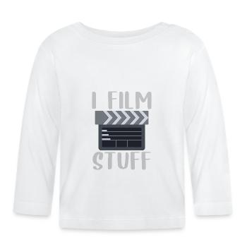 I Film Stuff - Baby Bio-Langarmshirt - Weiß - Vorne