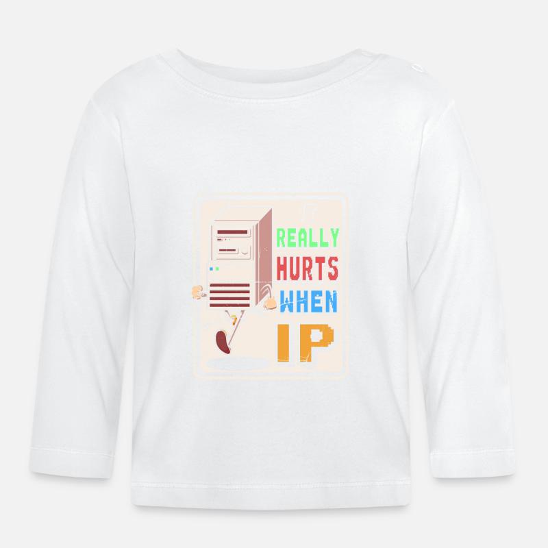 IT Geek, PC Zubehör Speichergeräte Evolution - Baby Bio-Langarmshirt - Weiß