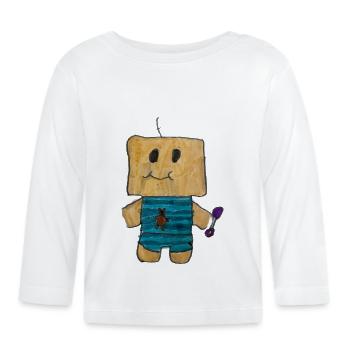 Baby - Organic Baby Long Sleeve T-Shirt - white - Front