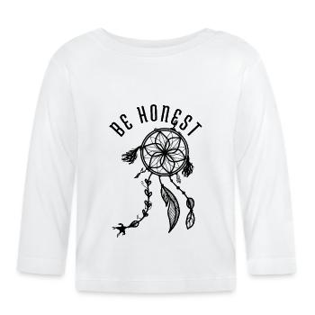 Soyez honnête Dreamcatcher Vibes - T-shirt manches longues bio Bébé - blanc - Devant