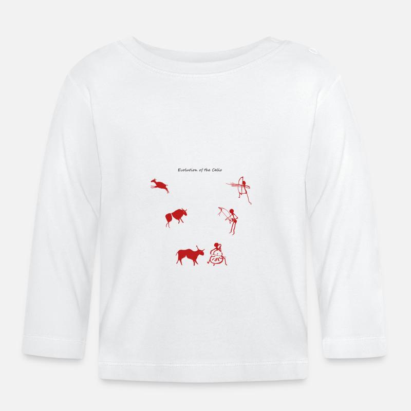 Evolution des Cellos 2 0 KOSZULKA02 - Baby Bio-Langarmshirt - Weiß