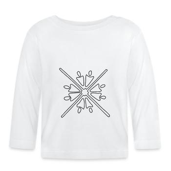 Ornement - Vectorgraphic - T-shirt manches longues bio Bébé - blanc - Devant