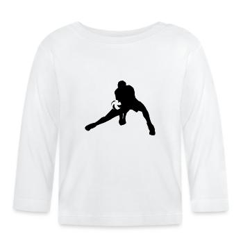 Volleyball - T-shirt manches longues bio Bébé - blanc - Devant