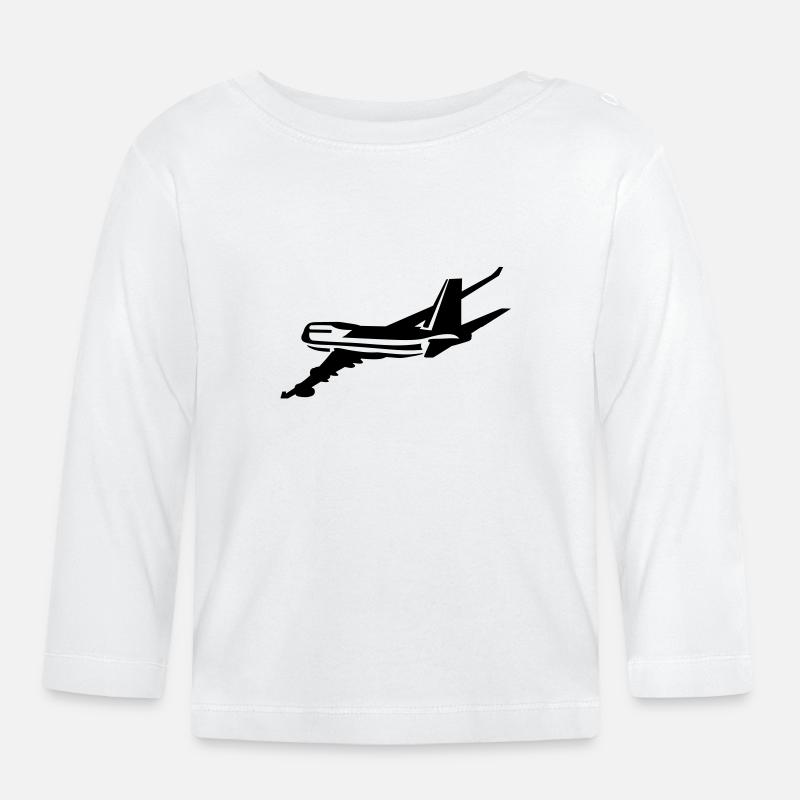 _747 - T-shirt manches longues bio Bébé - blanc