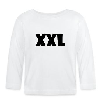 XXL - Baby Bio-Langarmshirt - Weiß - Vorne