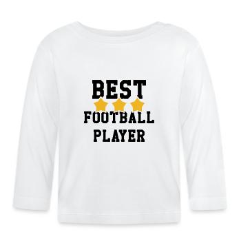 Football / Fußball / Soccer / Fútbol / Calcio - T-shirt manches longues bio Bébé - blanc - Devant