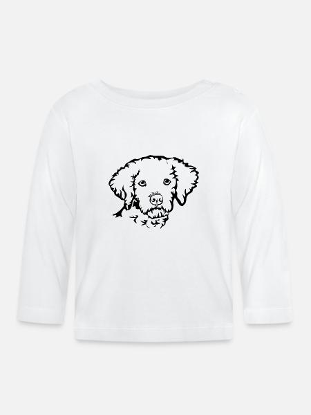 Lagotto Romagnolo - Baby Bio-Langarmshirt - Weiß