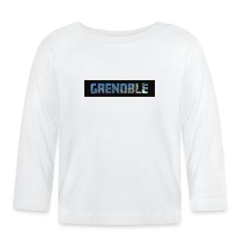 Grenoble - T-shirt manches longues bio Bébé - blanc - Devant