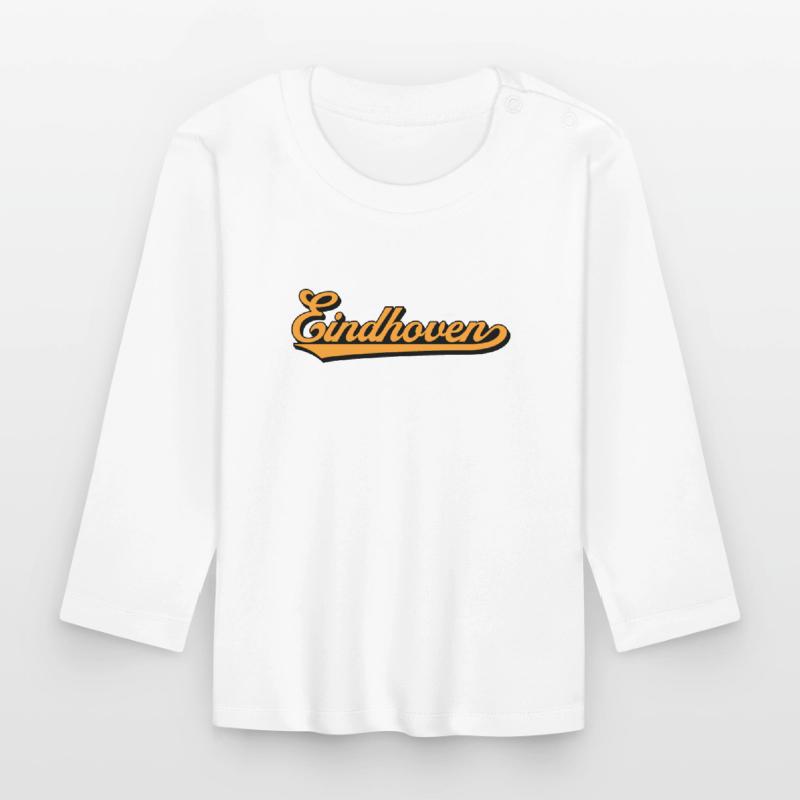 Eindhoven Retro Script T-shirt manches longues bio Bébé