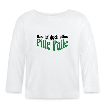 Pille Palle - Baby Bio-Langarmshirt - Weiß - Vorne