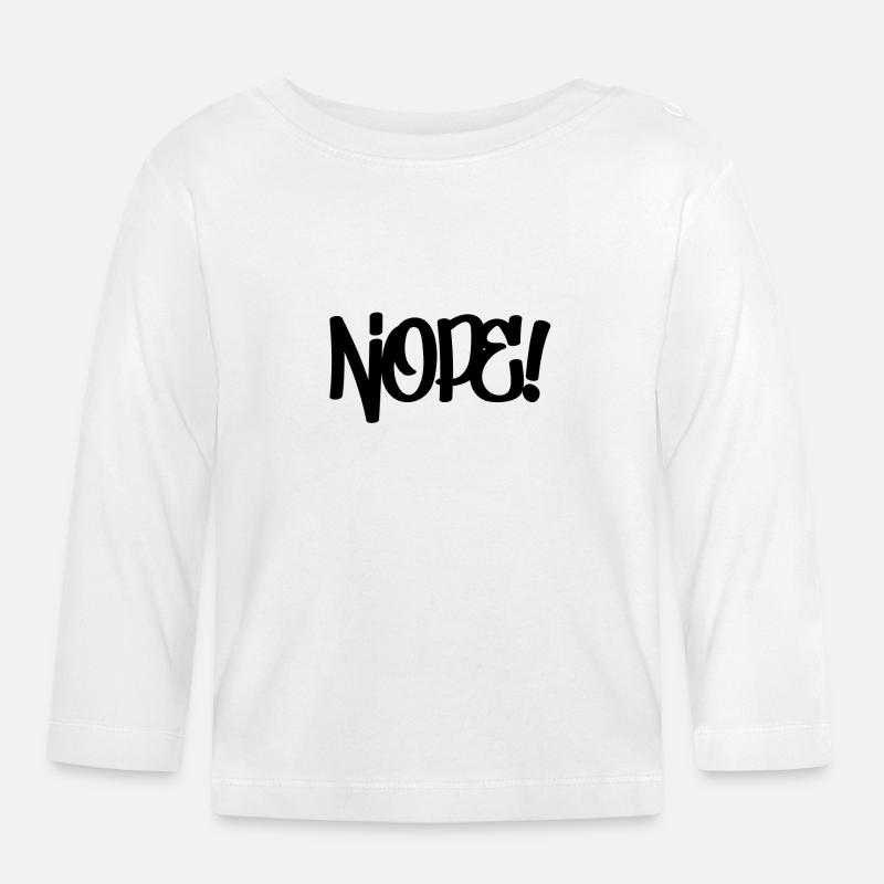 Non! - T-shirt manches longues bio Bébé - blanc