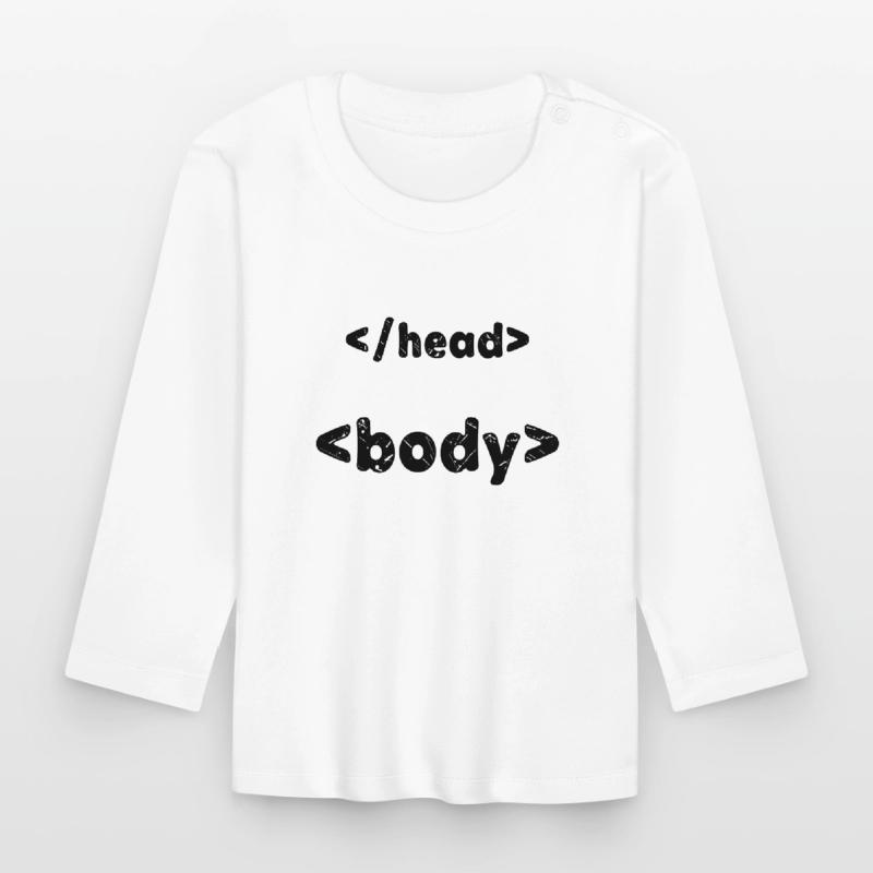 Code Developer Spruch Debug Programmierer Computer Baby Bio-Langarmshirt