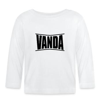 Vanda t-shirt t-shirt gift idea - Organic Baby Long Sleeve T-Shirt - white - Front