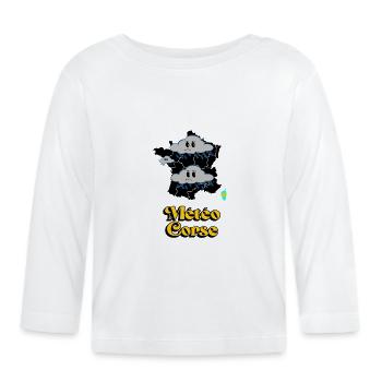 Météo Corse - T-shirt manches longues bio Bébé - blanc - Devant