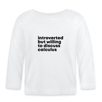 calcul - T-shirt manches longues bio Bébé - blanc - Devant