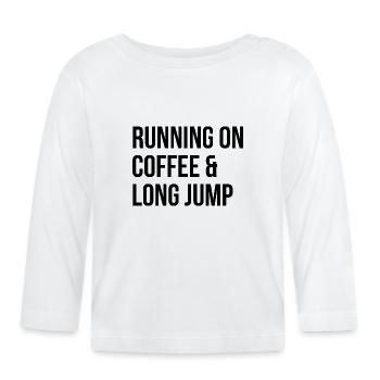 Long Jump - Organic Baby Long Sleeve T-Shirt - white - Front