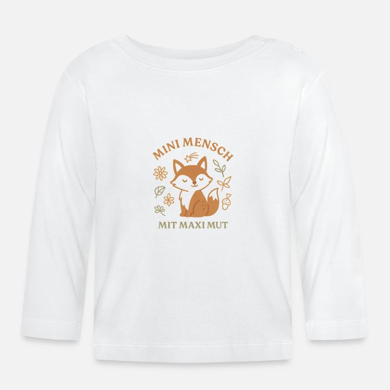 Maxi Mut - Baby Bio-Langarmshirt - Weiß
