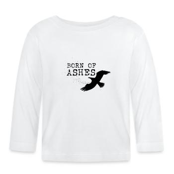 Aus Asche geboren - Baby Bio-Langarmshirt - Weiß - Vorne