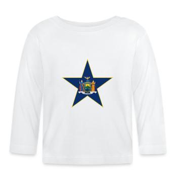 Verfassungswappen Florale Gestaltung - Baby Bio-Langarmshirt - Weiß - Vorne