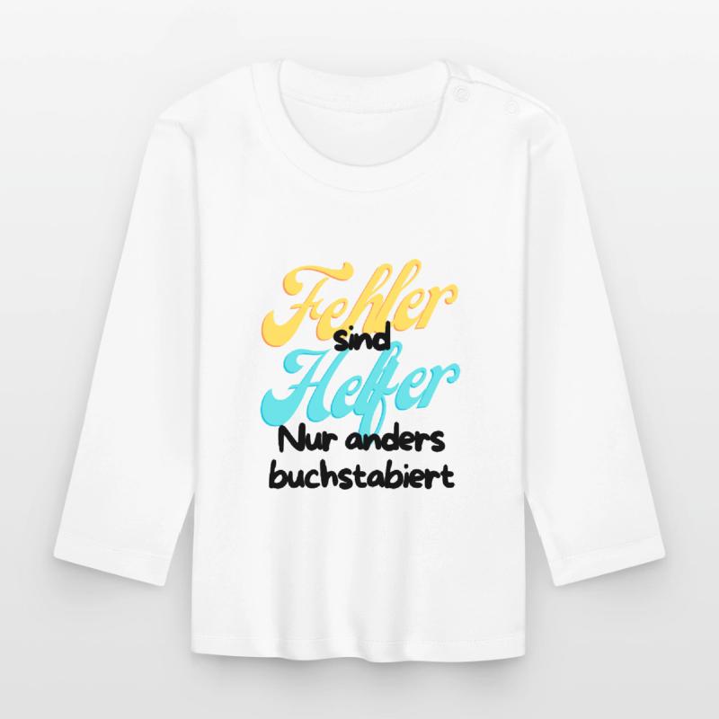 Error Helper Gradient Script Organic Baby Long Sleeve T-Shirt