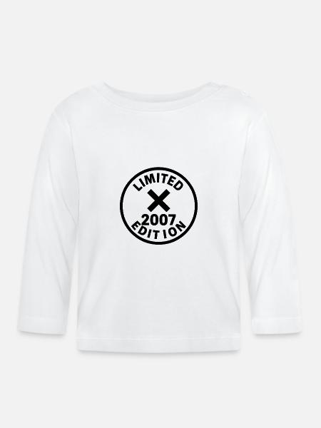 Limited Edition 2007 XStempel - Baby Bio-Langarmshirt - Weiß