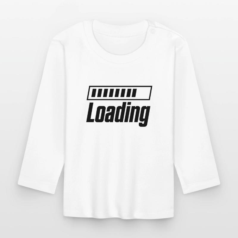 Loading Loading Bar Organic Baby Long Sleeve T-Shirt