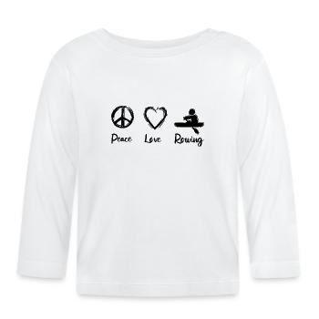 Rudder Love - Organic Baby Long Sleeve T-Shirt - white - Front