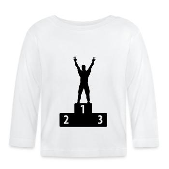 Number One - Baby Bio-Langarmshirt - Weiß - Vorne