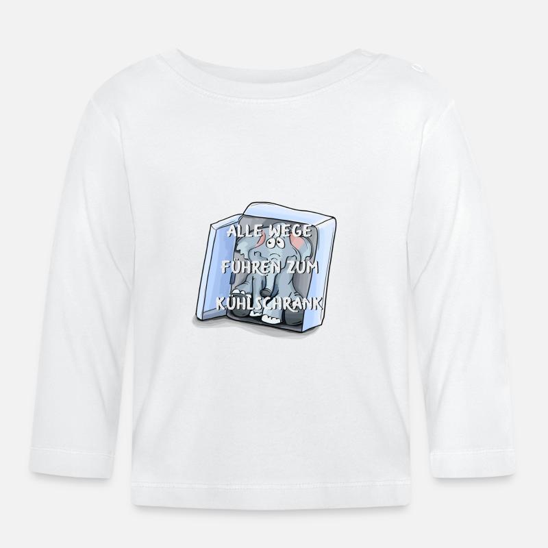 frigo - T-shirt manches longues bio Bébé - blanc