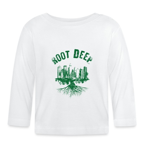 Root deep Urban grün - Baby Bio-Langarmshirt