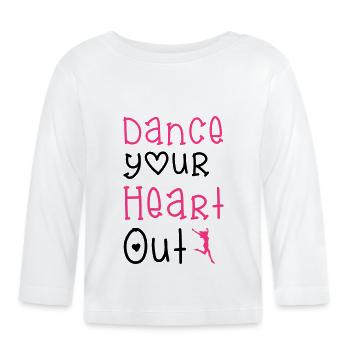 Dance - Baby Bio-Langarmshirt - Weiß - Vorne