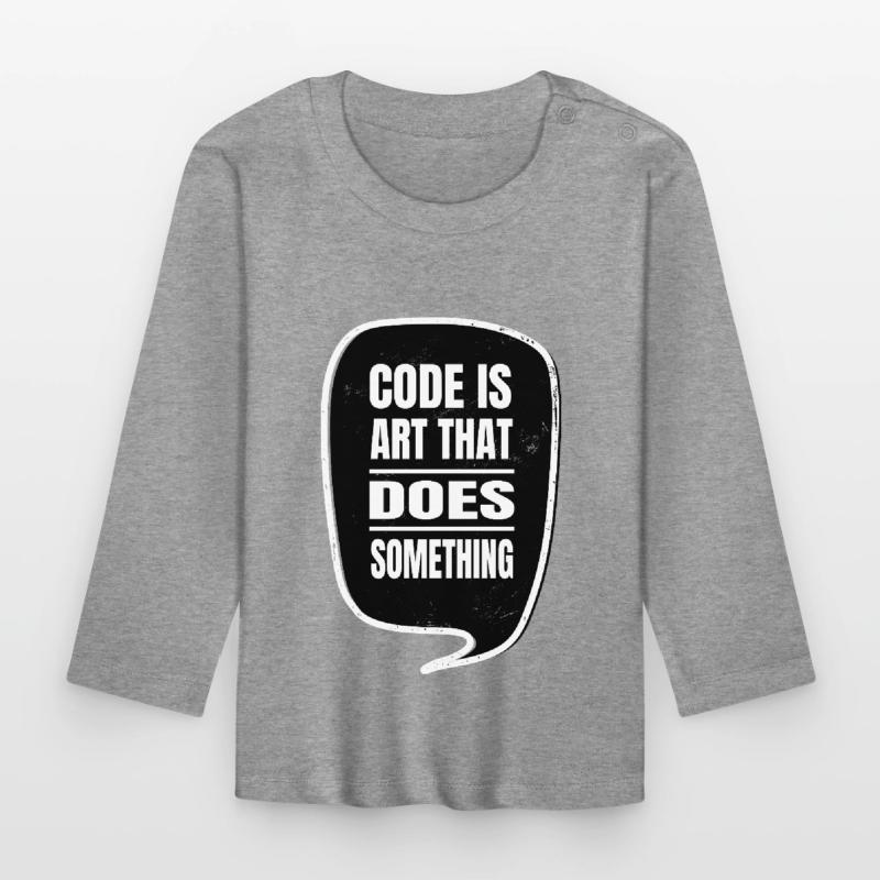 informatics c sharp programming fun jokes gift Baby Bio-Langarmshirt