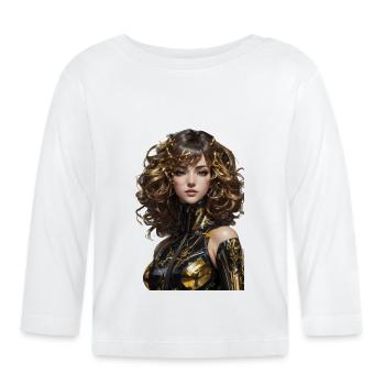 Anime - T-shirt manches longues bio Bébé - blanc - Devant