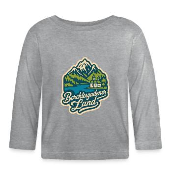 Berchtesgadener Land - T-shirt manches longues bio Bébé - gris chiné - Devant