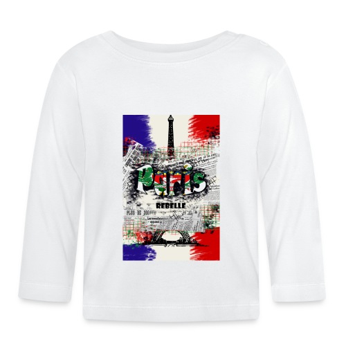 Paris Rebelle Art - T-shirt manches longues bio Bébé