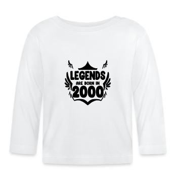 2000 - Organic Baby Long Sleeve T-Shirt - white - Front
