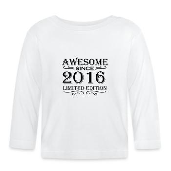 2016 - T-shirt manches longues bio Bébé - blanc - Devant