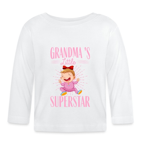 Grandma's little Superstar - Baby Bio-Langarmshirt