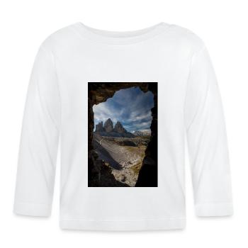Three Peaks - Organic Baby Long Sleeve T-Shirt - white - Front