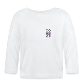 Réserve de valeur de Bitcoin Dictons Infini 21 millions - T-shirt manches longues bio Bébé - blanc - Devant