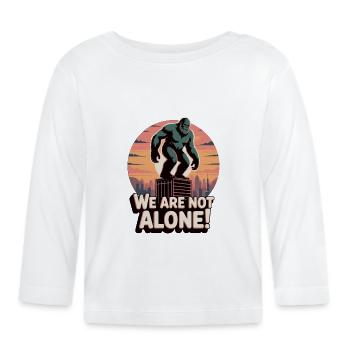 Giant Gorilla Urban Utopian Art - Organic Baby Long Sleeve T-Shirt - white - Front