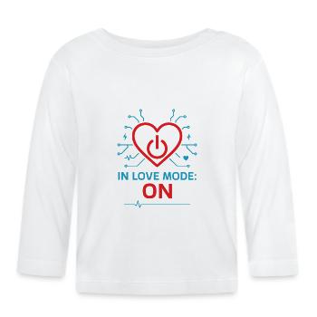Verliebter Informatiker Techniker - Baby Bio-Langarmshirt - Weiß - Vorne