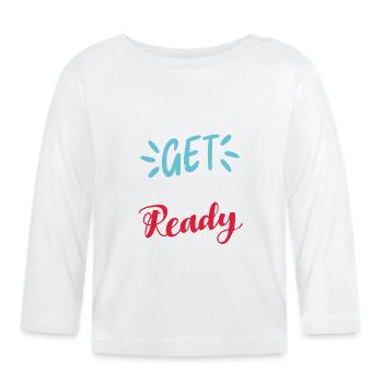 Prêt à skier - T-shirt manches longues bio Bébé - blanc - Devant