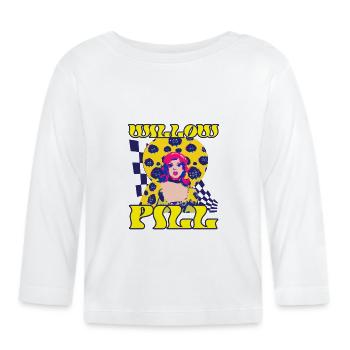 Vivid Pop Art Neon Fashion Queen - Baby Bio-Langarmshirt - Weiß - Vorne