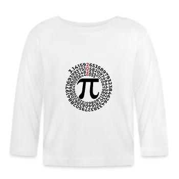 Jour Pi 2026 avec Spirale des Nombres | Numéro de district 3.1415 - T-shirt manches longues bio Bébé - blanc - Devant