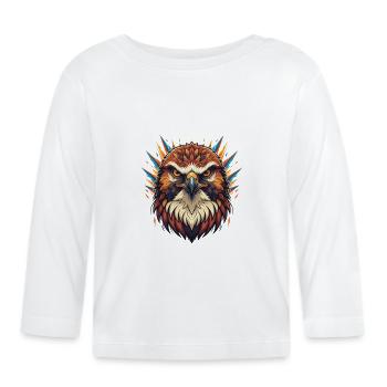 Griffe de Feu de l’Aigle Impérial - T-shirt manches longues bio Bébé - blanc - Devant