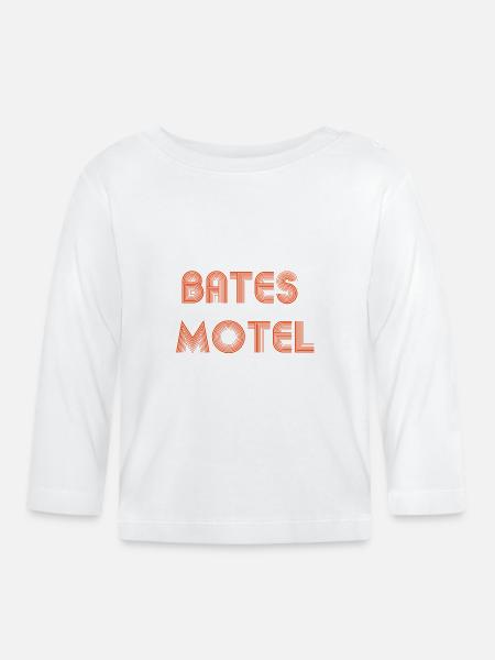 Bates-Motel - Baby Bio-Langarmshirt - Weiß