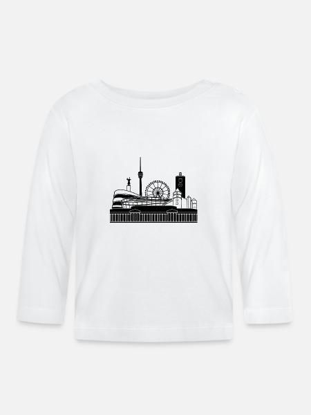 Stgt - Baby Bio-Langarmshirt - Weiß