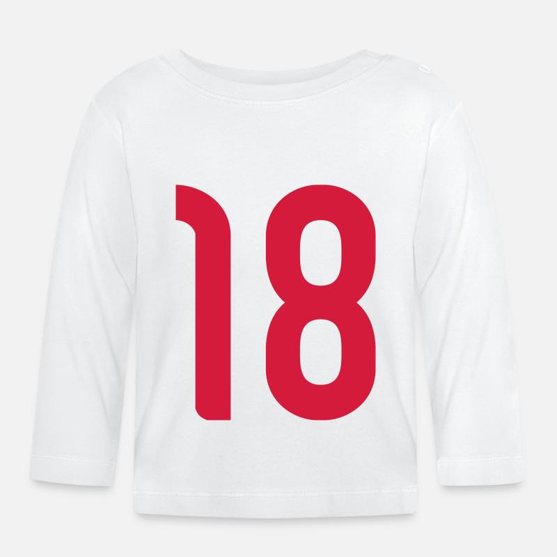 Pompier 18_V2 - T-shirt manches longues bio Bébé - blanc
